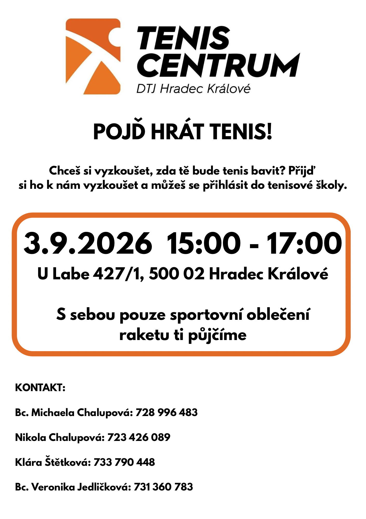 Nábor dětí na tenis