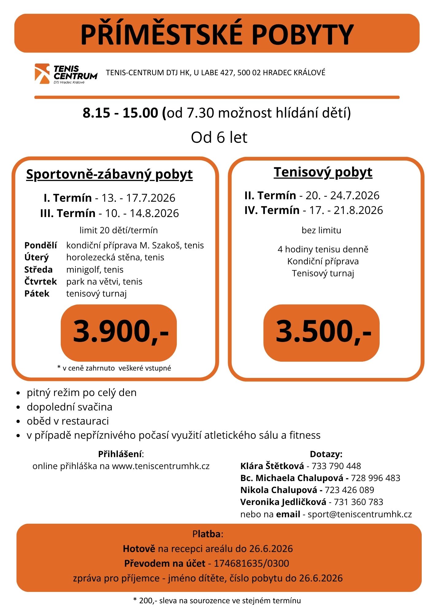 PŘÍMĚSTSKÉ POBYTY 2026