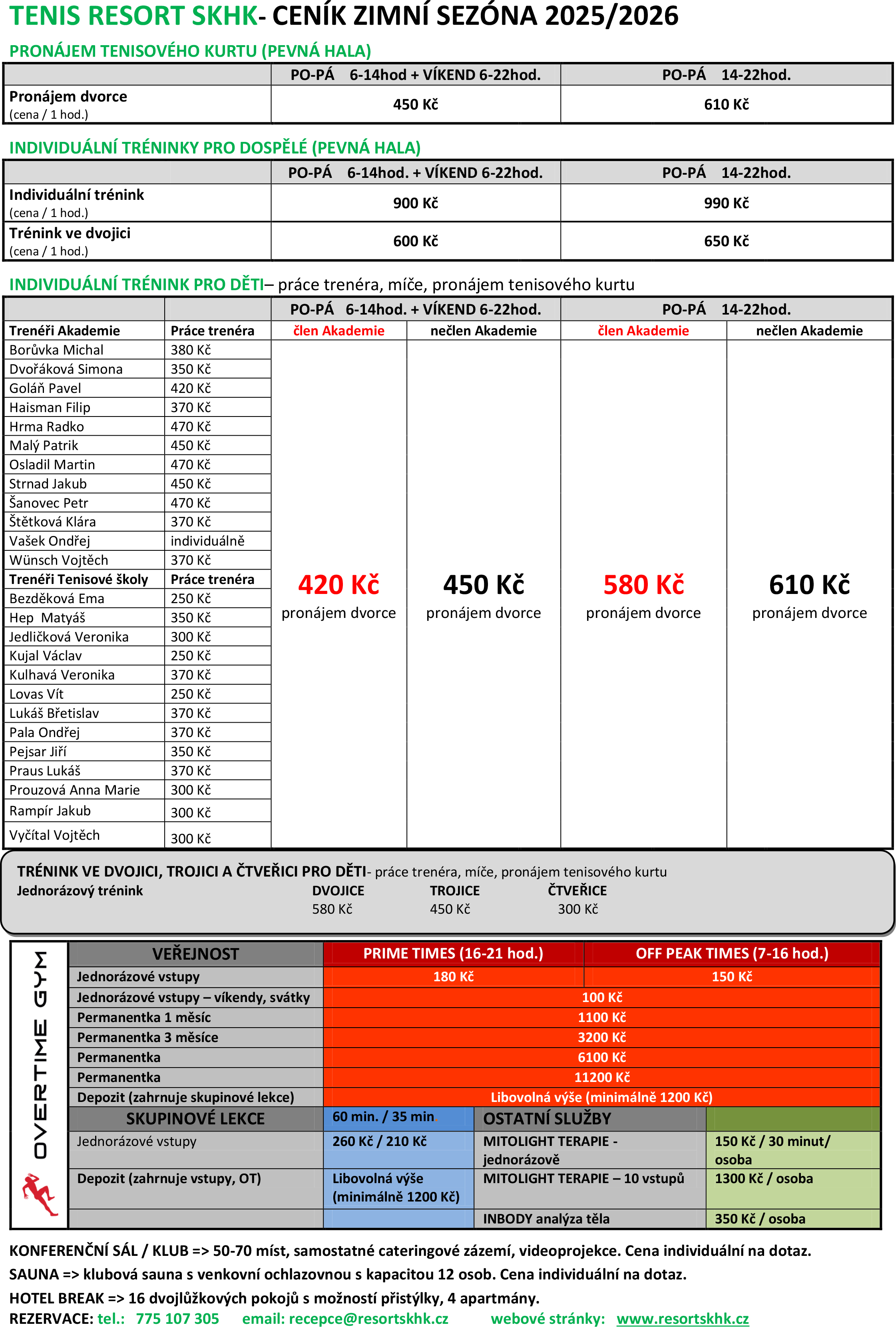 ceník zima SKT 2025 2026